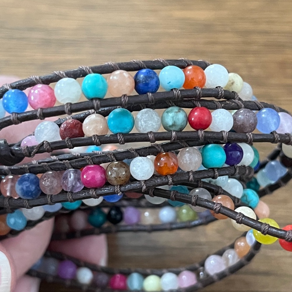 Nakamol Mix Beads Five Layer Wrap Bracelet Bundle.